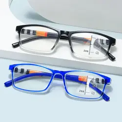 Progressive Multi-Focus Reading Glasses For Men Women Anti-blue Light Near Far Presbyopia Eyeglasses
