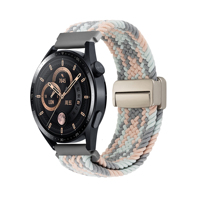 20mm 22mm Magnetic Braided Loop Nylon Strap For Huawei Watch 4/3/GT5 Pro-4-3-2-2e Samsung Watch 7 6 5 4 3 Gear S3 Active 2 Band