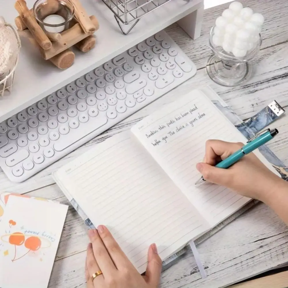 

180 Pages A5 Journal Notebook Protecting Secrets Thickened Password Book with Lock PU Leather Waterproof Student Notepad