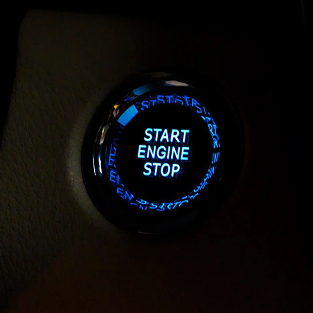 Car Crystal Engine Start Stop Switch Button Ignition Button Cover Sticker For Toyota Prius Camry Corolla Vellifire CHR 2020-2022