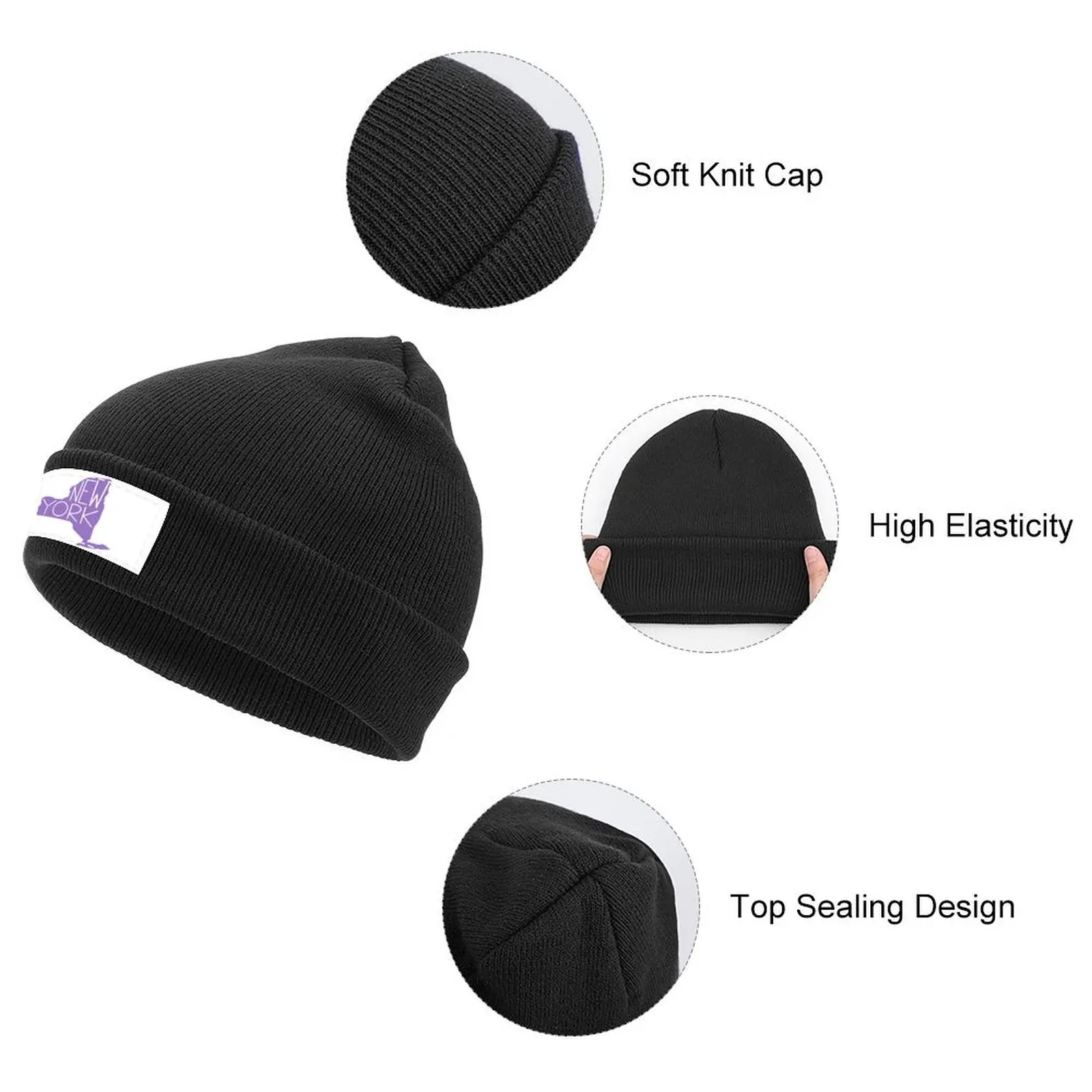 New York State Knitted Cap Vintage Hat Man Luxury Wild Ball Hat Luxury Man Hat Women's Beach Visor Men's image 3