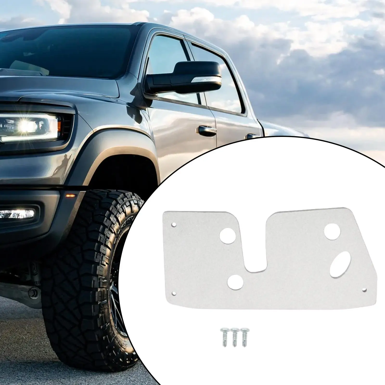 

Door Latch Reinforcement Plate Kit Metal Pickup Truck 926-264 for RAM 1500 1994-2001 Replaces Professional Accessory
