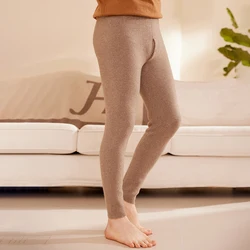 Men's Pants Winter Keeping Warm REAL 100% Goat Cashmere Knitted Long Leggings For Male Knitwears FJ01