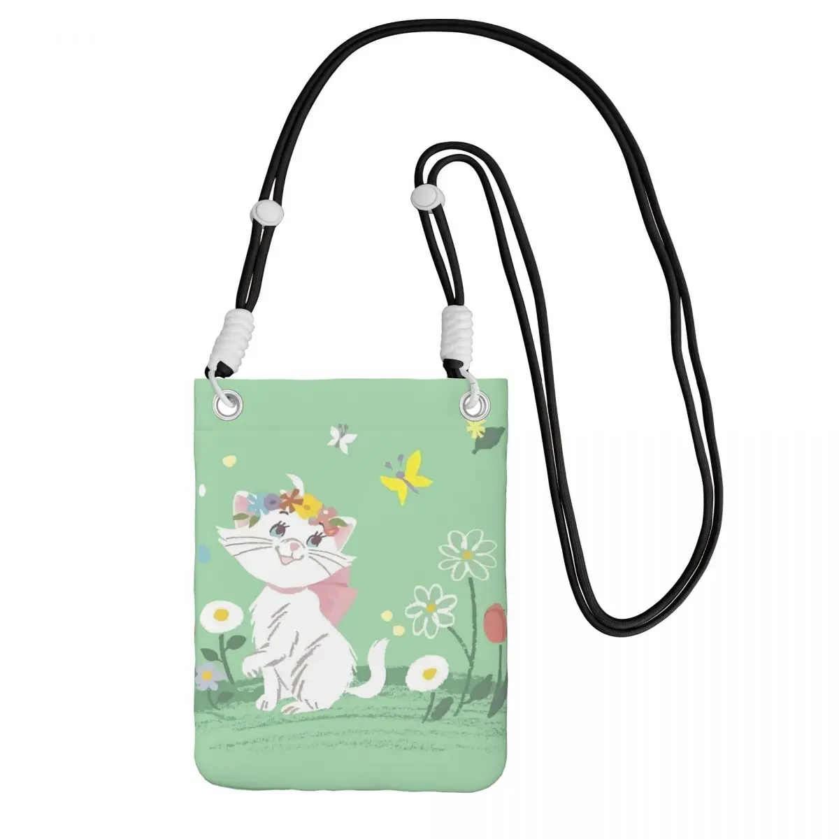

Custom Marie Cat Carry A Mobile Phone Bag Diagonally Men Women Animation Mobile Phone Bag Camping Biking Phone Money Pouch