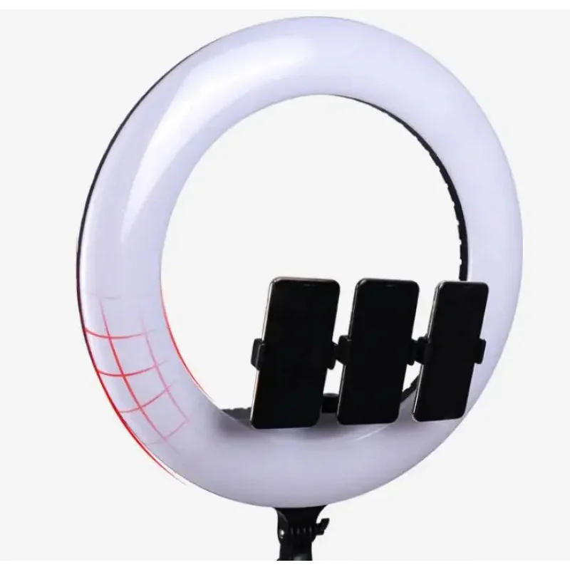

(Sea shipping) 21 Inch Circular Light with Tripod and Phone Holder, 3000K-6000K Dimmable Dual Color LED Ring