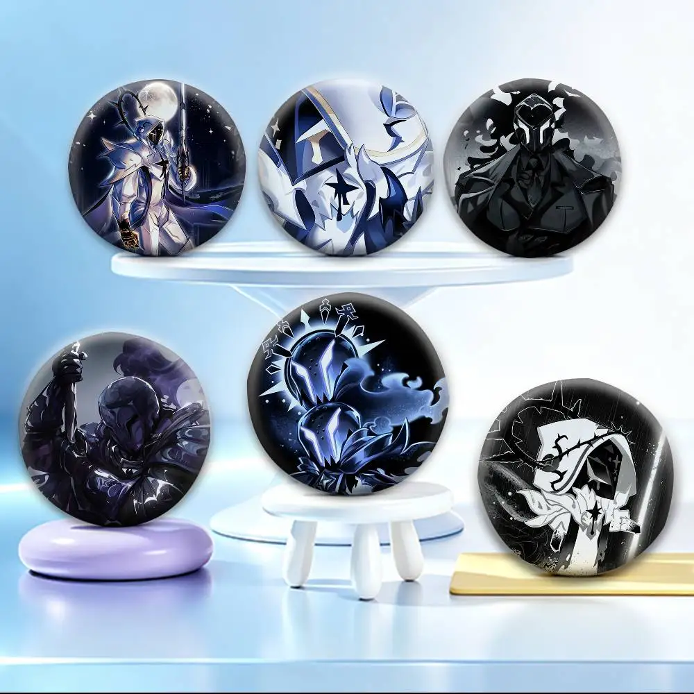 CRK S-Silent Salt Cookie   Badges Creative Tinplate Button PinsBrooch Badge Clothes Backpack