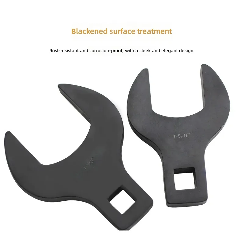 L-shaped Wrench Horn Opening Wrench 1/2 Inch Replaceable Head Movable Opening Head Fast Ratchet Wrench