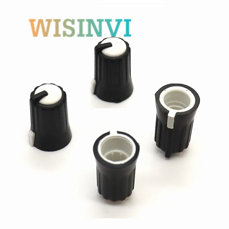 10PCS Plastic Knob Cap Diameter 11.5mm Height 17mm Potentiometer Encoder Knob Flower Shaped / D Shaped Inner Hole 6mm