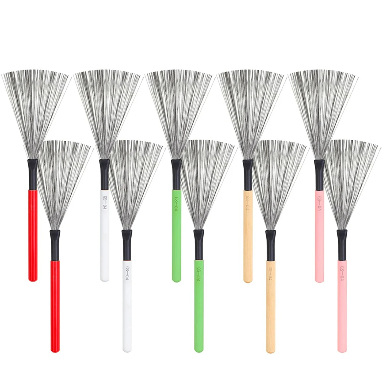 IRIN 1 Pair Drum Stick Brush Metal Retractable Special Model Jazz Style Music Tools Drumstick Percussion Instrument Parts