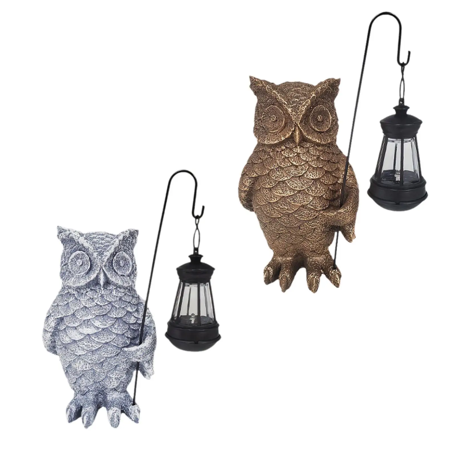 

Patio Owl Figurine Solar Powered Light Lovely Waterproof 5.7x8.4inch Outdoor