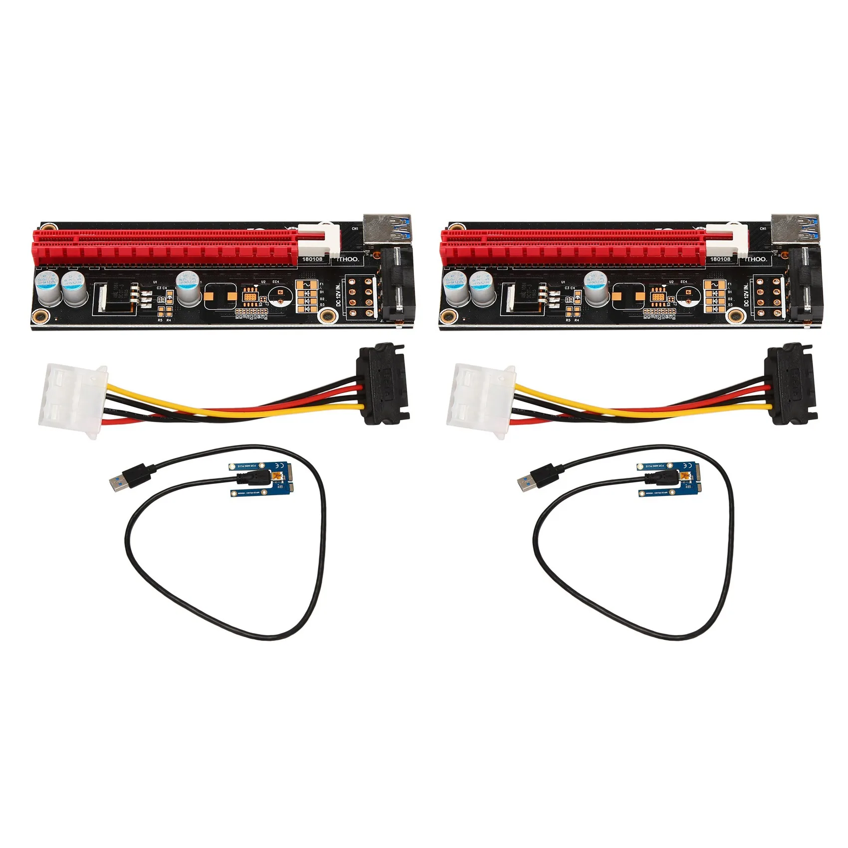 

QWE-2X Mini Pcie To PCI Express 16X Riser For Laptop Image Card EXP GDC BTC Antminer Miner Mpcie To PCI-E Slot Mining Card