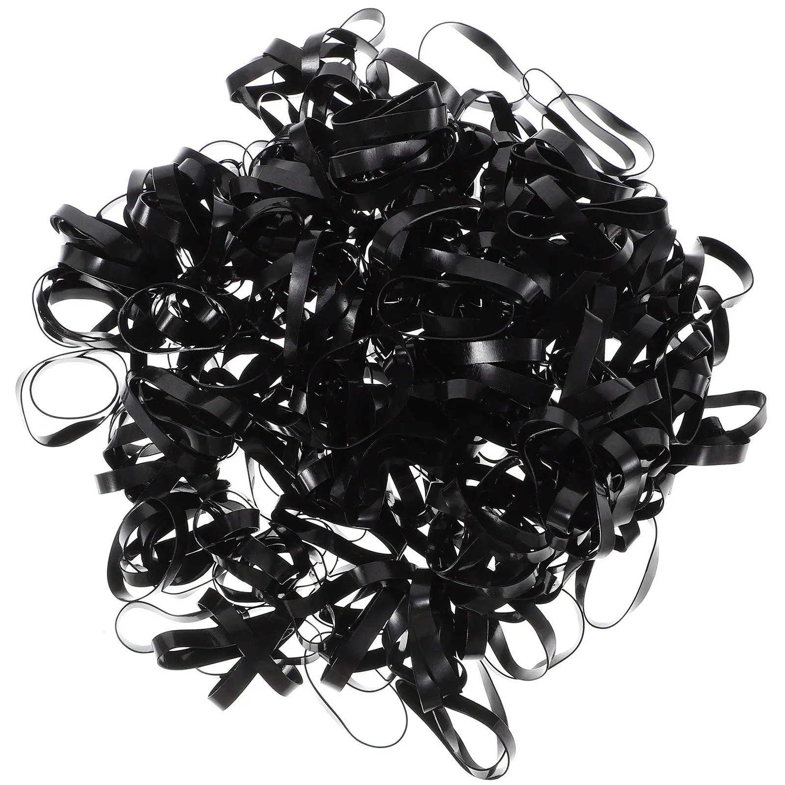 

500 шт. высокоэластичных резинок для волос: большой объем, одноразовые, для плетения кос, хвостов и небрежных пучков, прочные, не рвутся