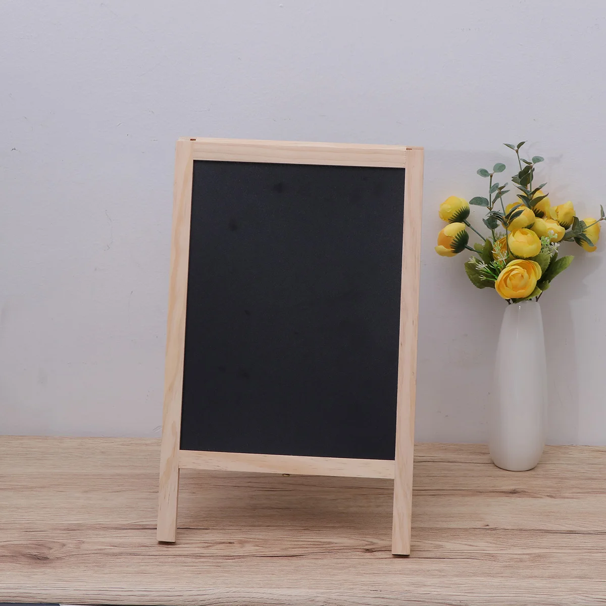 25 *40cm Mini Blackboard for Bar Counter Small Chalkboard Message Children Wooden Tripod