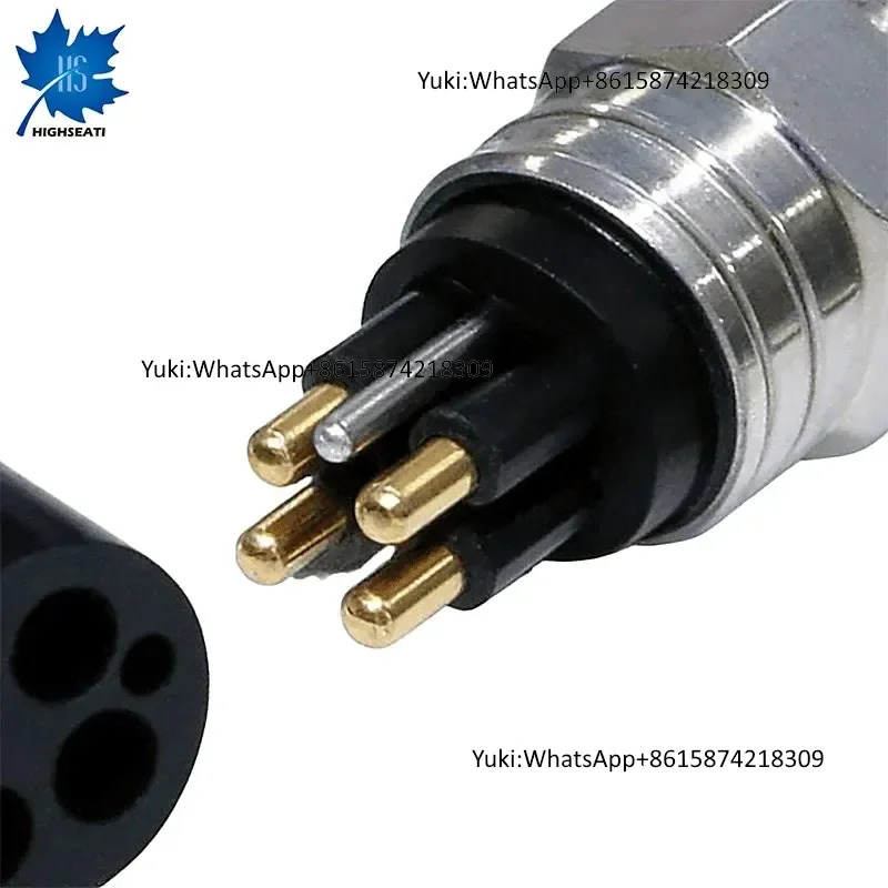 Compact 2-Pin Male Plug and Socket Connector for Harsh Environments
