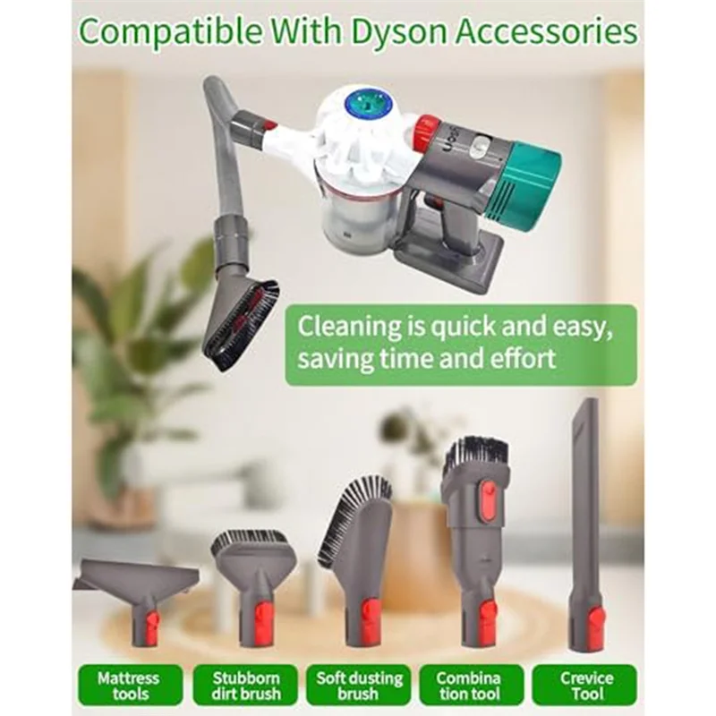 

Сменный соединитель шланга для пылесоса Dyson V15, V11, V10, V8, V7 с гибким соединительным удлинителем насадки