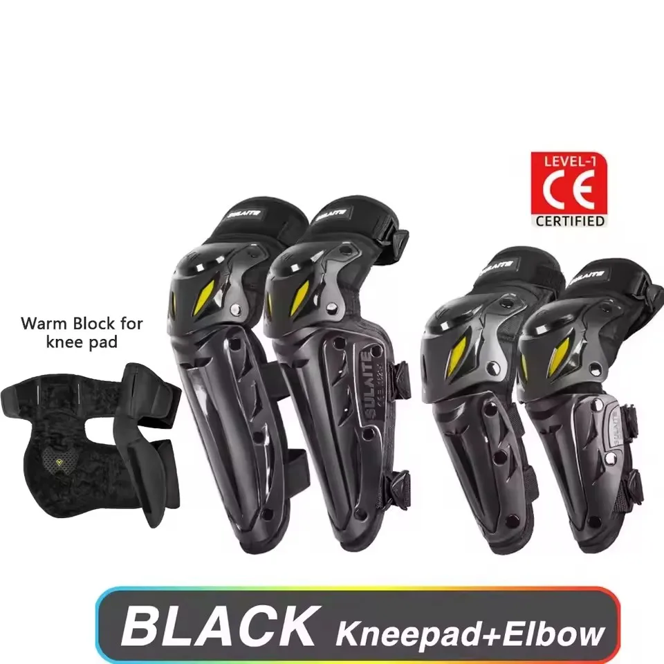 

Motorcycle Knee Pad Elbow Protective Combo Winter Warm & Four Seasons Universal Outdoor Sport Motocross Knee Pad Protector Items