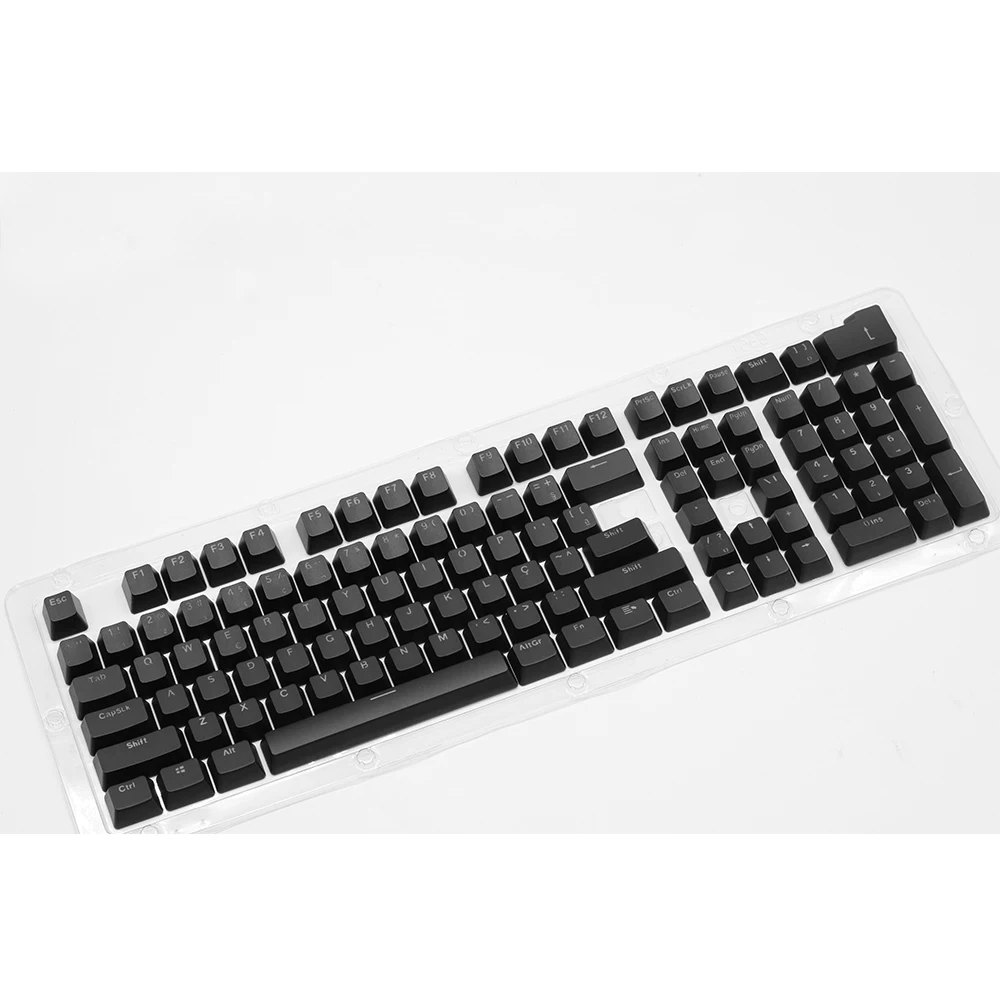 Teclas OEM retroiluminadas para teclado mecánico, 104 teclas, español, árabe, ruso, francés, coreano, alemán, tailandés, Portugués