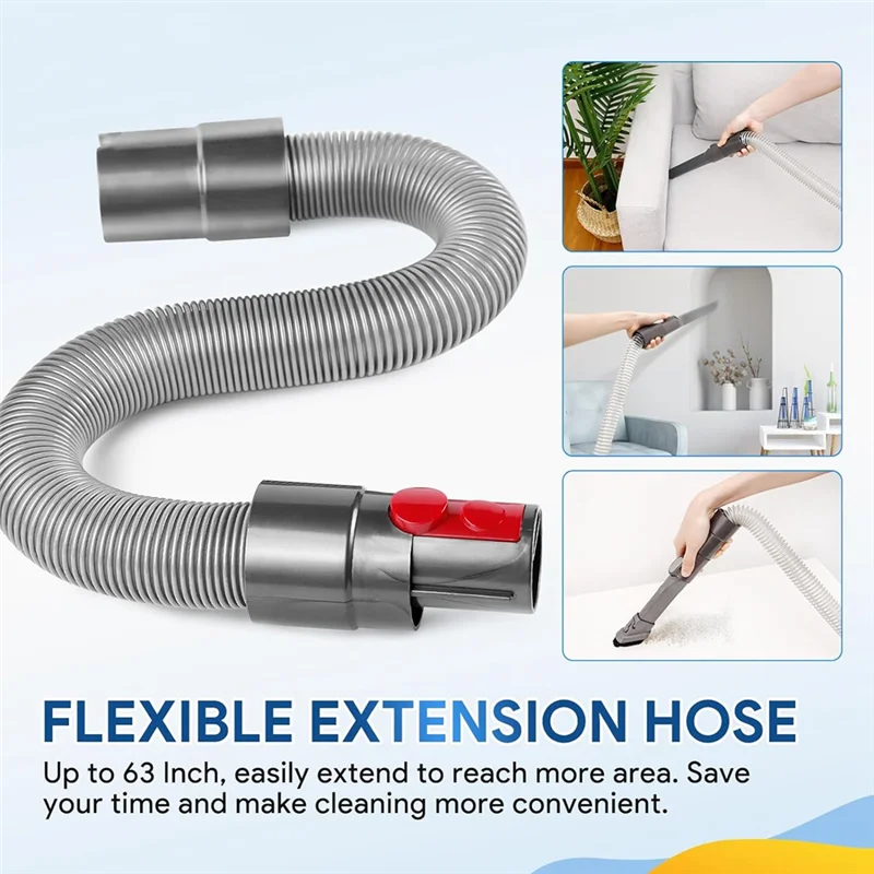 A24P Groom Dog Brush For Dyson V11 V10 V8 V7 V6 Dog Pet Hair Brush Extension Hose And Adapter Pet Grooming Kit Tool 921001-01 Du