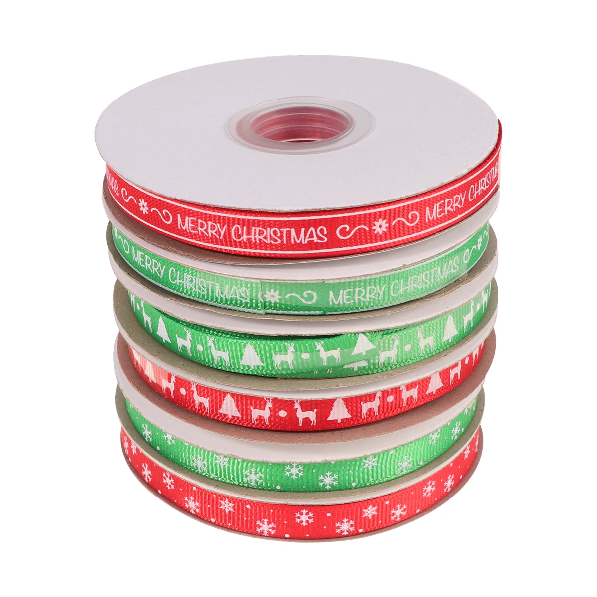 

6 Rolls Christmas Gift Belt Ribbon Packing Wrapping Party Decoration Craft Ribbons