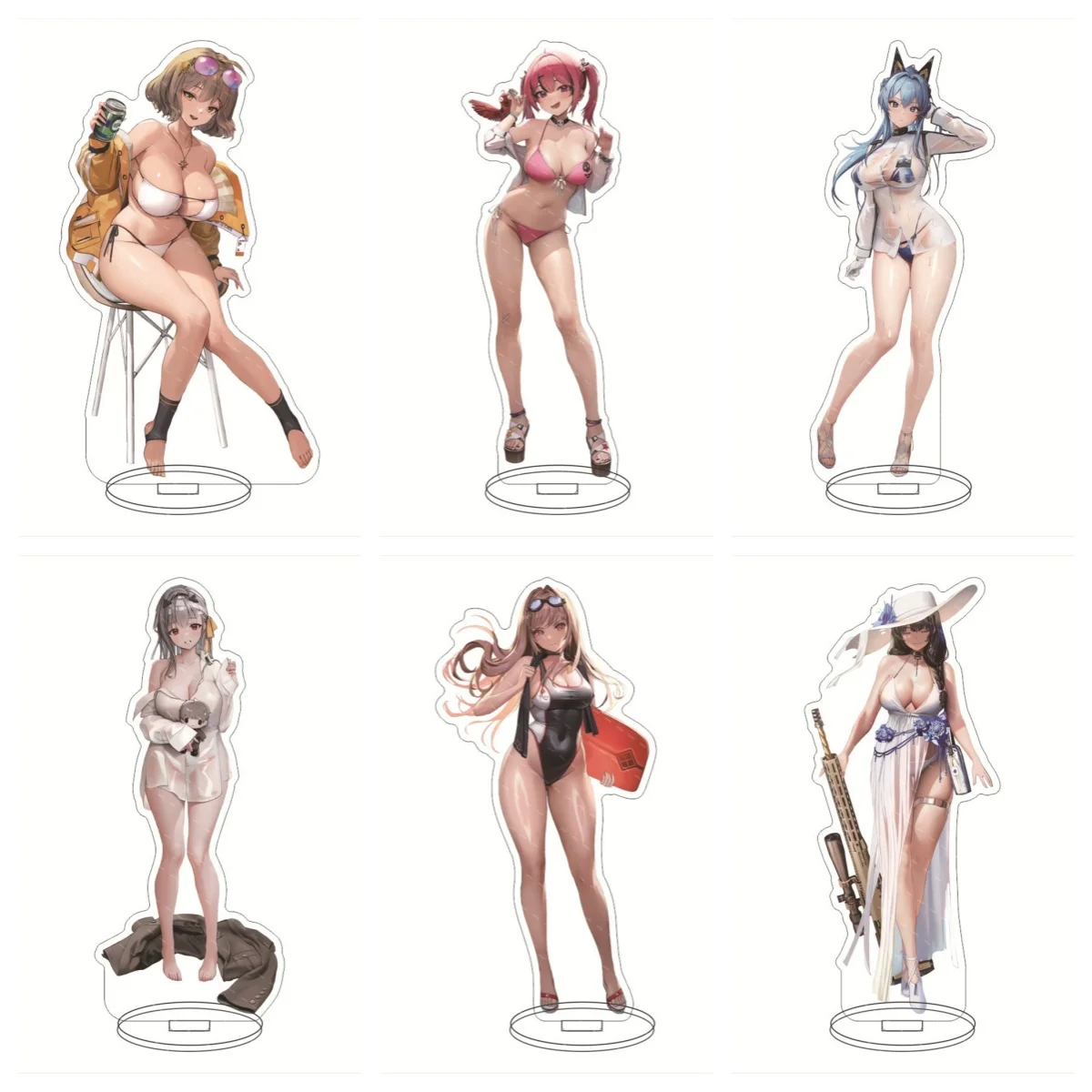 Game Cosplay Diy Accessories NIKKE：The Goddess of Victory Role HD Printing Acrylic Statue Anime Cartoon Stand Halloween Figures