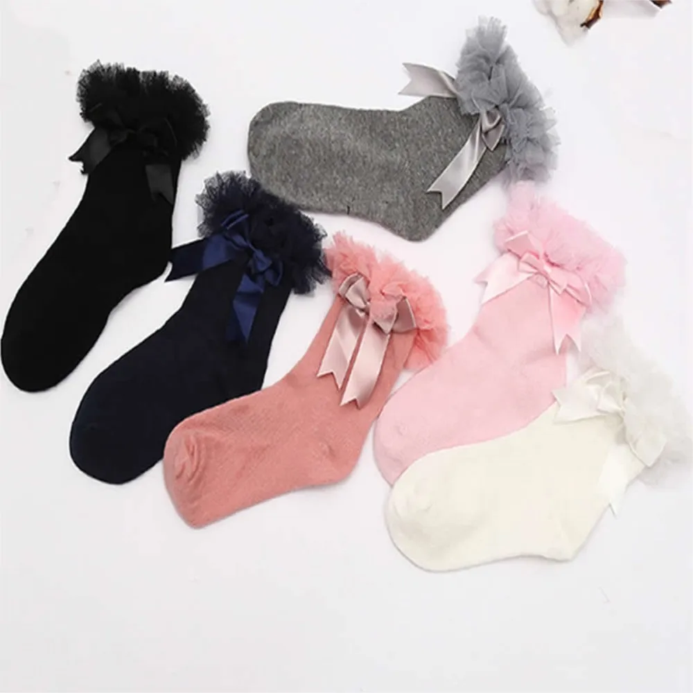 

Fashion socks Comfortable warm Girls combed cotton Short Socks girl princess Infan Ruffle Frilly Trim Ankle Socks