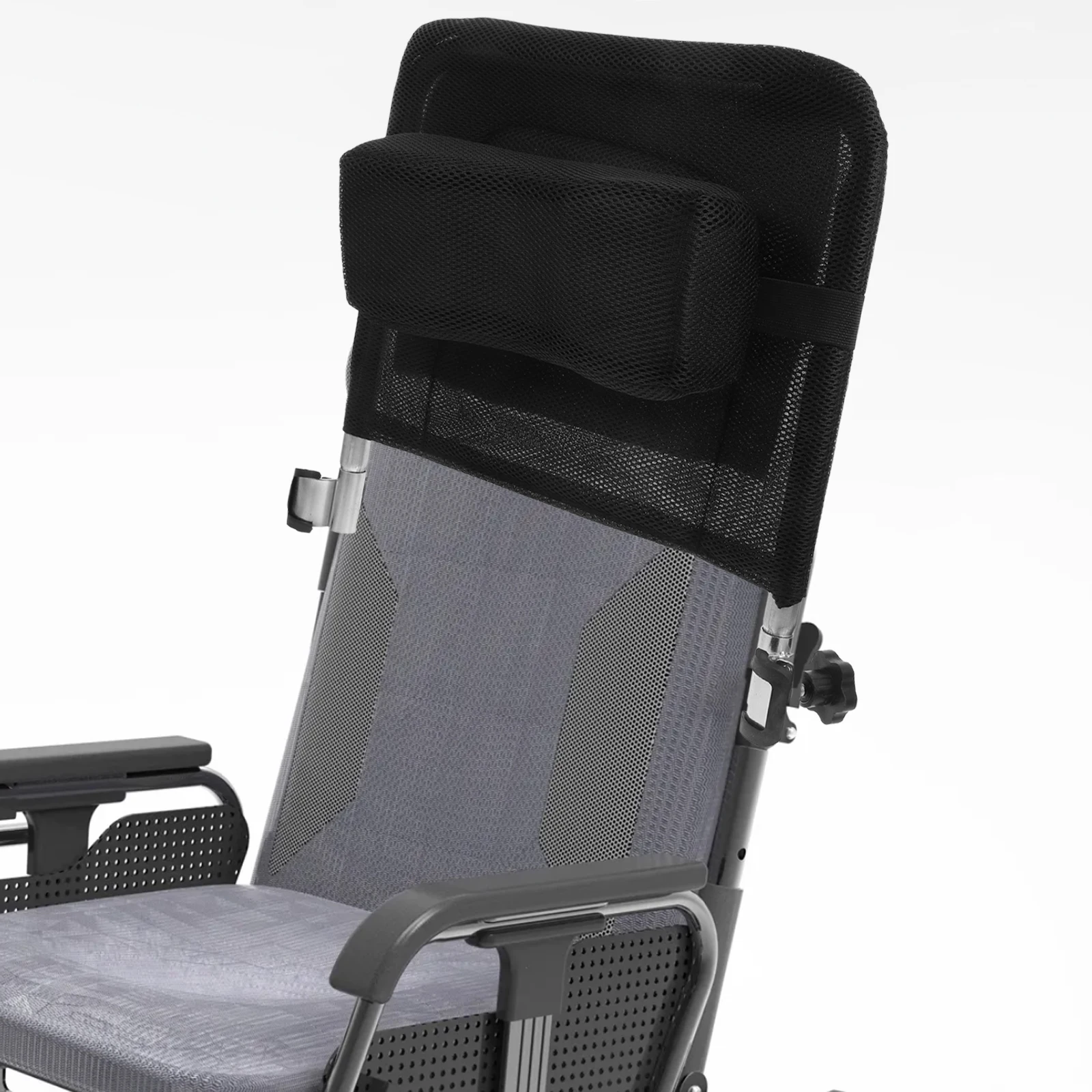 

1 комплект, удлинитель подголовника для инвалидной коляски, сетчатая ткань, поддержка шеи, замена съемной удлинитель спинки, инвалидная коляска