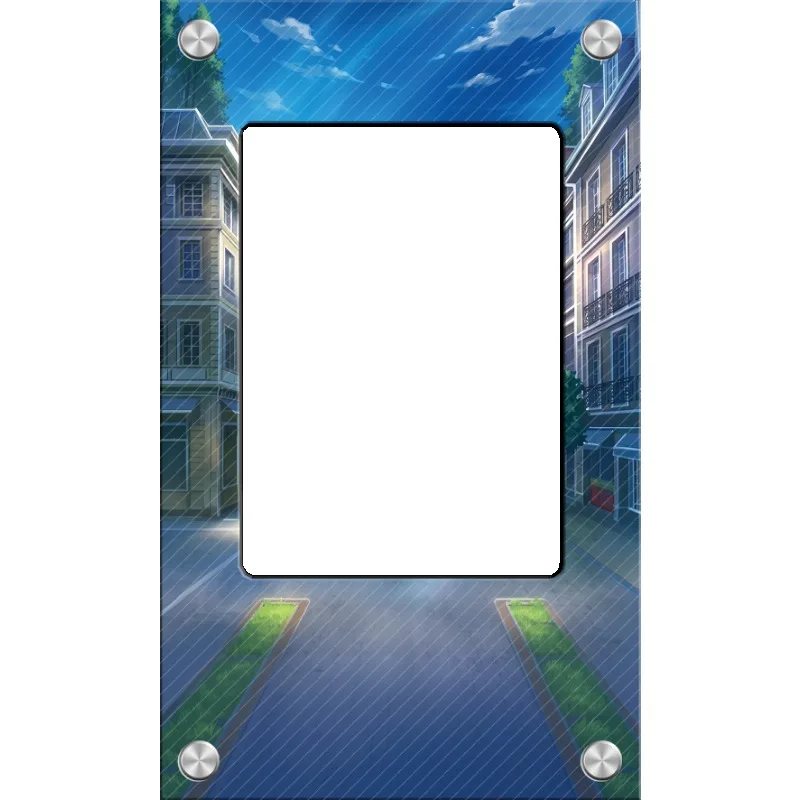Art Display for Pokemon Lumiose Card PTCG Keychain Anime Game Collectibles Anime Merchandise Acrylic Protective CaseToys Gift
