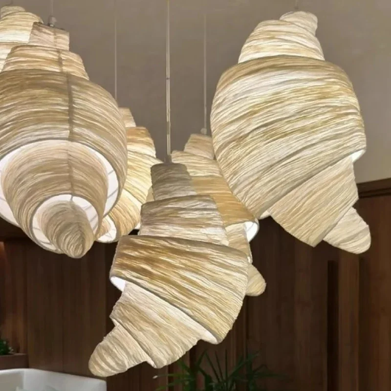 Vintage Designer Conch Conch Chandelier LED for Living Room Bedroom Kitchen Pendant Lights Home Decor Indoor Lighting Fixture