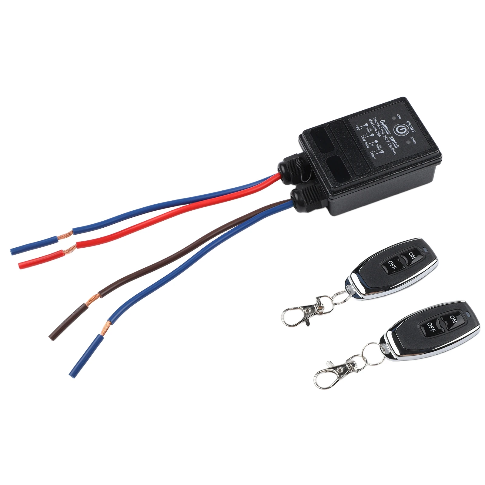Remote Control Applications 30A Receiver Control Distance 50m 105*49*30.5mm High-Power Terminal Versatile Operating Modes