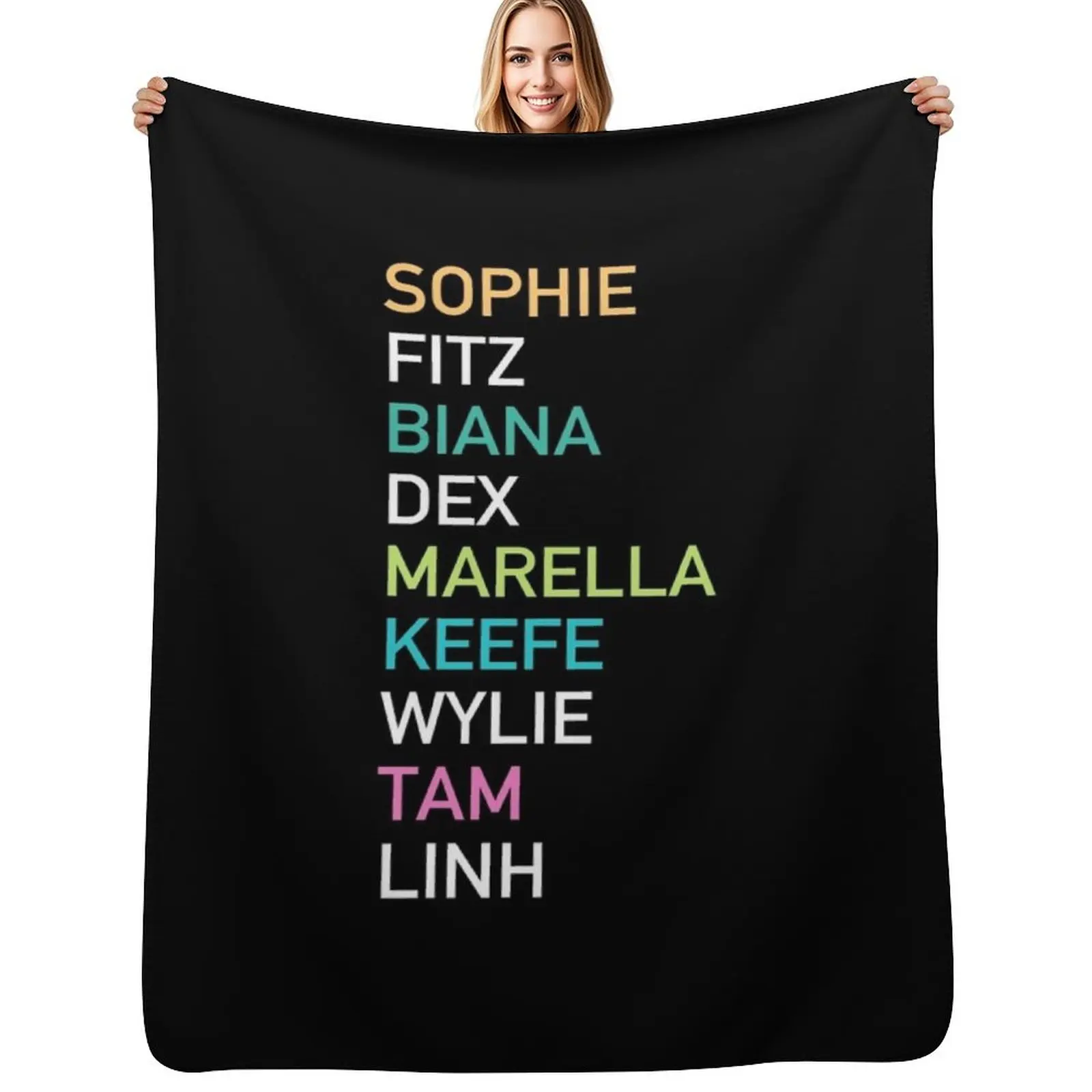 

Keeper of the Lost Cities Character Throw Blanket Soft Cozy Blanket for Pet Kids Adults