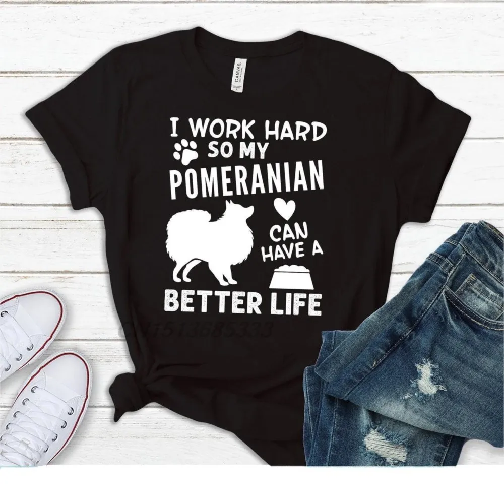 Run On Caffeine Crypto Unisex Printed T Shirts Work Hard My Pomeranian Better Life Male Tops Beer Fishing Oversized Clothing