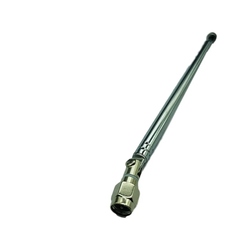Antena telescópica com conector macho sma, antena substituição rádio para limesdr hackrf, home theater estéreo universal