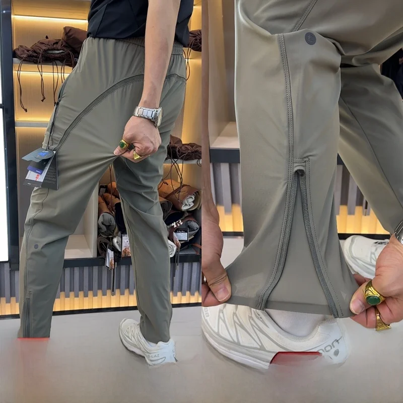 

Leavo Johnson 4D Surround Stereo Cut Lightweight Breathable Men's Casual Pants Summer Fashion Urban Style High Elasticity Nylon