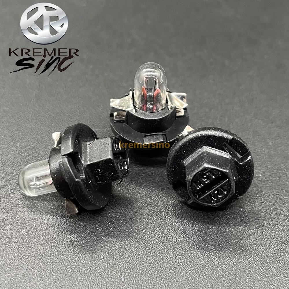 

10 шт. лампы T5 для Audi Mercedes Benz BMW Opel Volvo приборная панель инструмент 12 В 1,5 Вт черная основа салон автомобиля светодиодный светильник