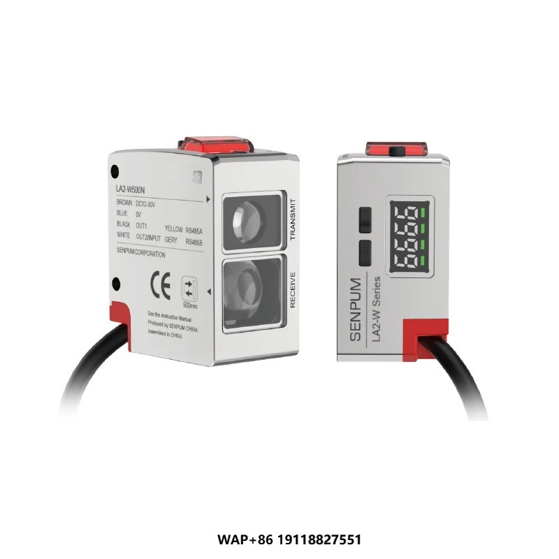 Innovative Colour Sensor RGB Contrast Color Marker Sorting Sensor RS-485 Black Blue Color Detection Sensor