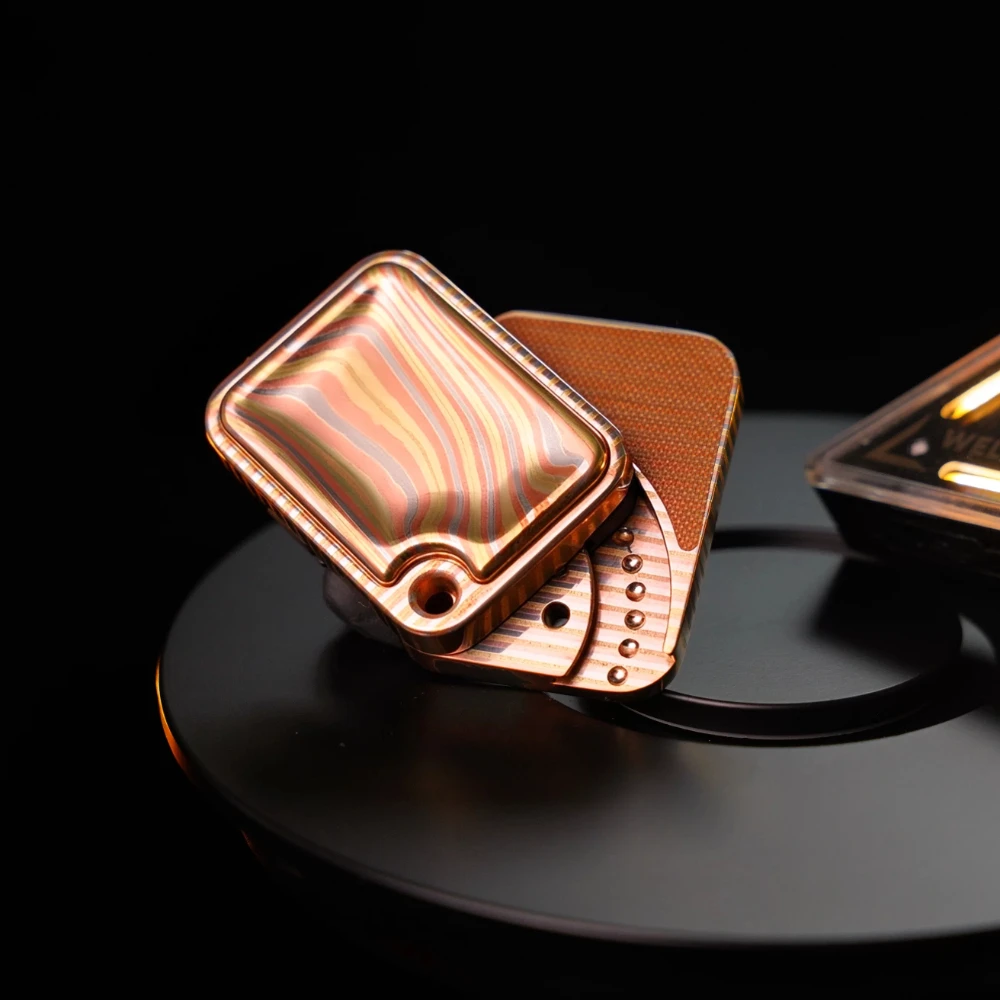 BPMODS EDC Price Tag Mokume Side Fidget Slider Stress Relief Toy Fidget Toys For Adults Anxiety Relief Gadgets