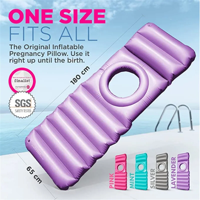 PVC Flocking Maternity Mattress Inflatable Bed for Pregnant Women Mattress