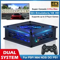 Super Console X Pro Max 4K HD Video Game Consoles Emuelec Android Dual OS Amlogic S905X 5W+Games 50+Emulators For PSP/PS1/N64/DC