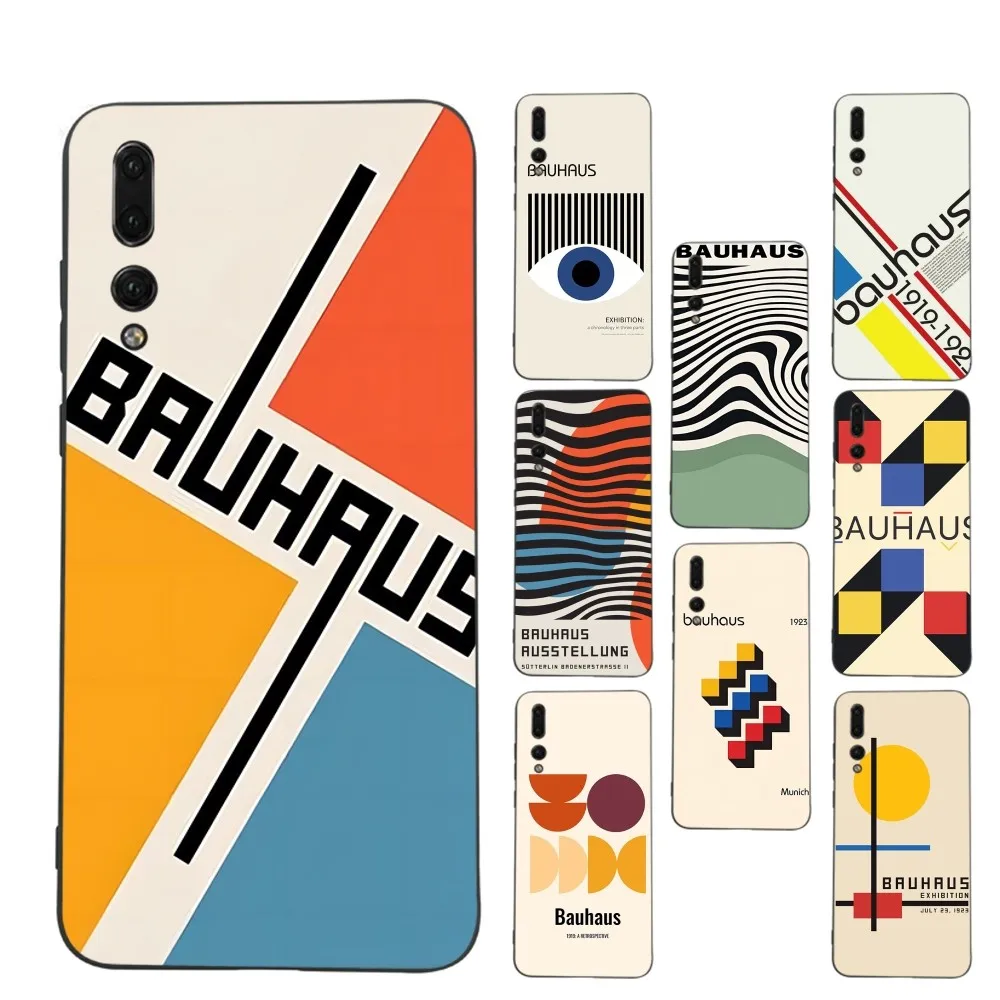 Geometric Bauhaus art  Phone Case For Huawei P 8 9 10 20 30 40 50 Pro Lite Psmart Honor 10 lite 70 Mate 20lite