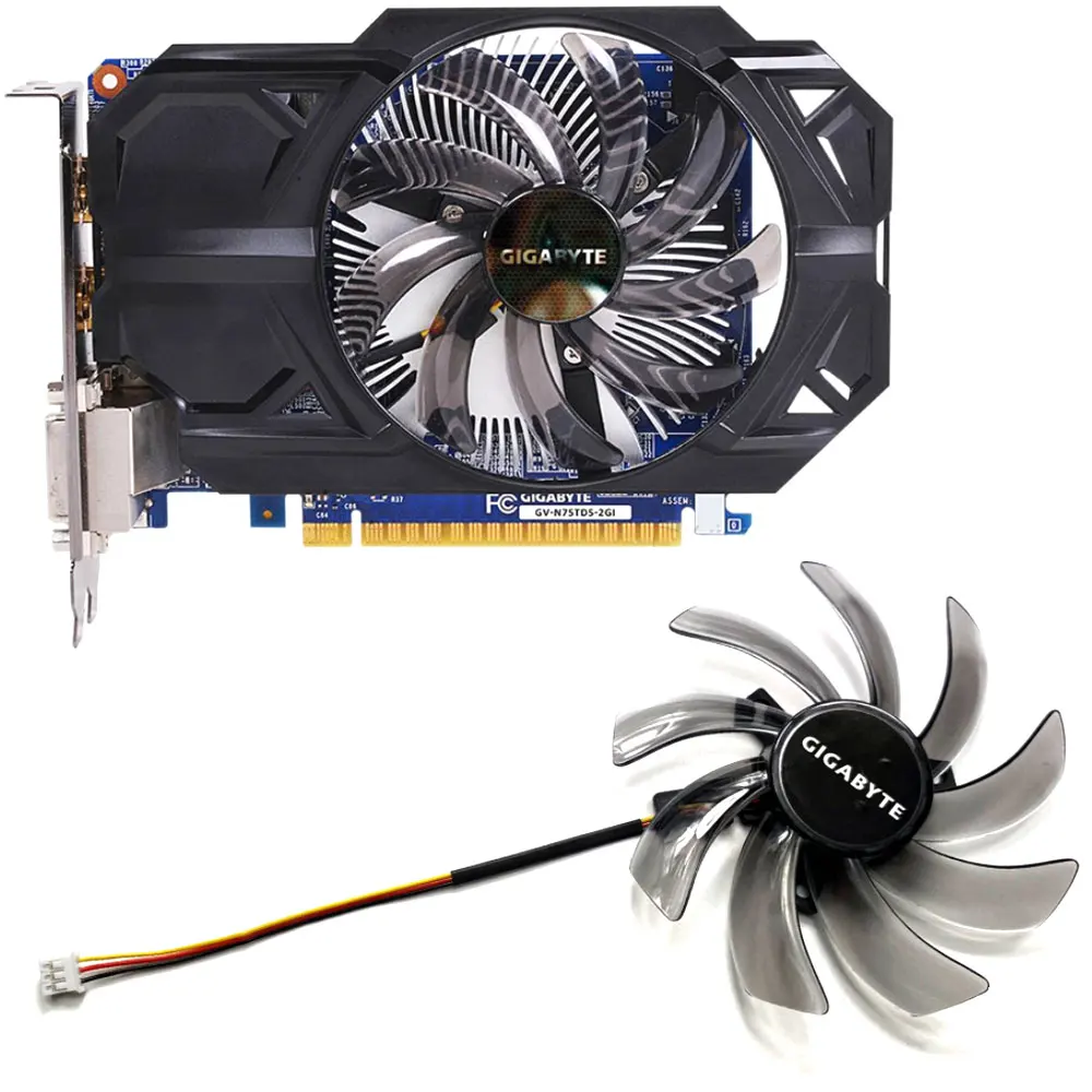 

NEW 95MM 3PIN PLD10010S12H/T129215SM GTX 750 GPU FAN，For GIGABYTE GTX 750 750Ti Graphics card cooling fan