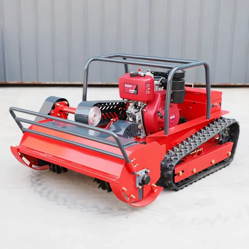 

New Remote-controlled Flail Mower Price Small Orchard Lawn Crawler Type All Terrain Clearing and Weeding Machine