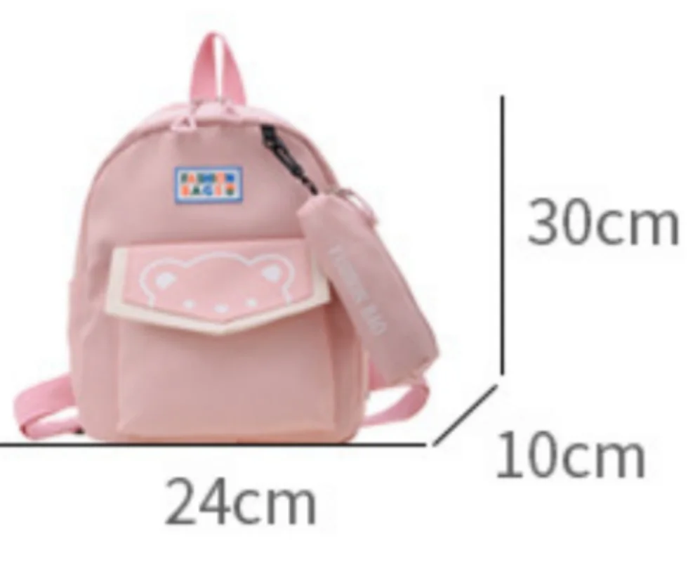 Mochila de jardín de infantes con nombre personalizado, Linda niña, bolsa de viaje, Niño de escuela primaria, mochila de ocio, estuche de lápices, colgante