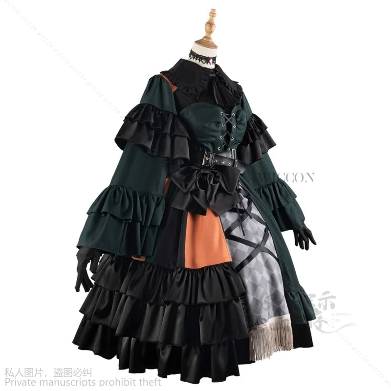 Anime Vtuber Hololive YouTuber Juufuutei Raden Cosplay Costume Anime Dresses Lolita Christmas Halloween Suit Long Wigs Party