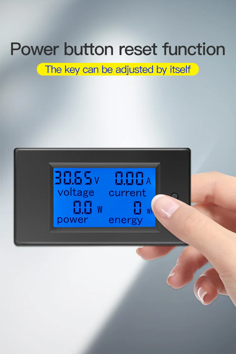 Upgrade USB-Anschluss pzem051 50/100a DC digitales Ampere meter Voltmeter 6,5-V 4 in1 lcd Motorrads pannung Strom Strom Energie monitor – Detail 6