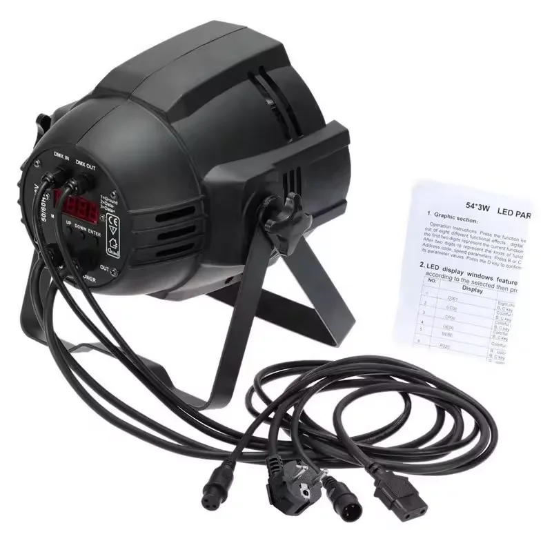 RGBW 54*3W led par light par can wedding stage led light dj light system