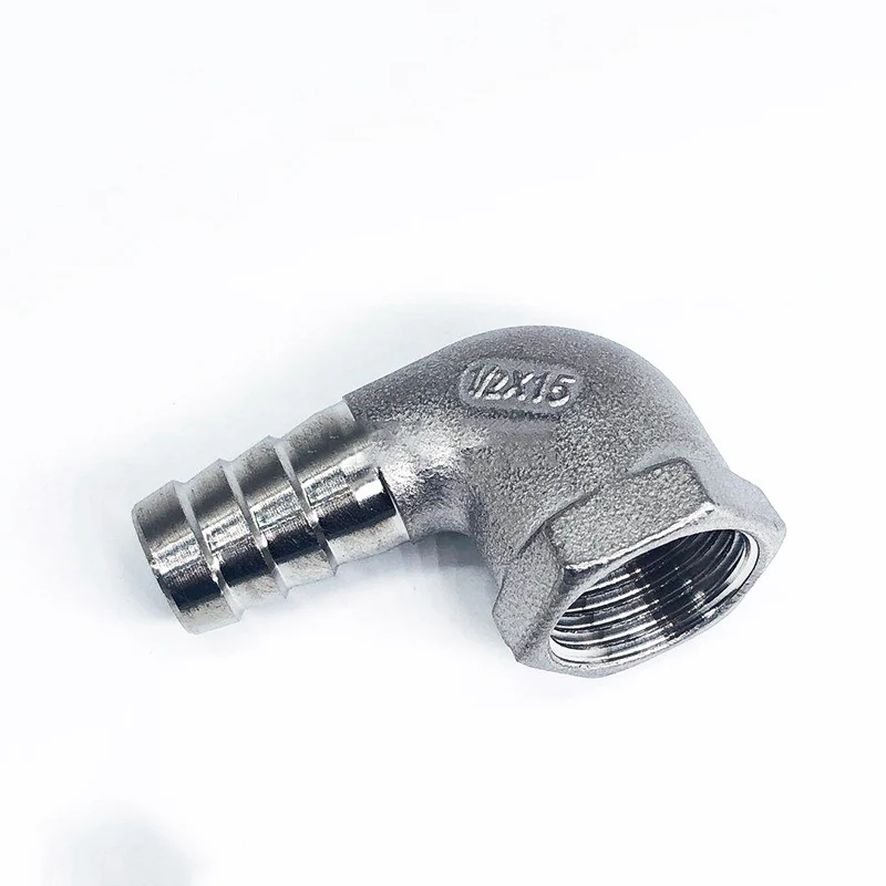 15mm 20mm 25mm 32mm króciec do węża x 1/2 "3/4" 1 "BSP gwint żeński 304 ze stali nierdzewnej złącze do łączenia rur kolankowych