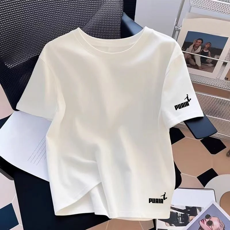 Versatile Womens T-shirts Cotton Casual O-Neck Short Sleeve Outdoor Sports Jogging Clothes 2026 Summer New Best Seller Tees Tops
