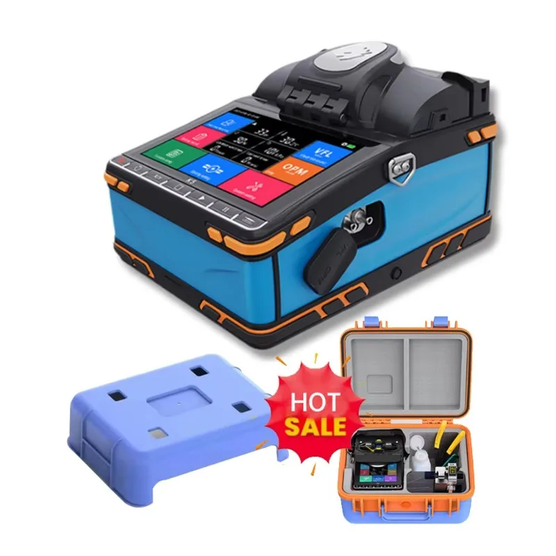 

Fast Delivery K5 Optical Fiber Fusion Splicer With VFL & OPM Functions 6 Motors Single Mode 7800mAh Battery Fast 6s Splicing