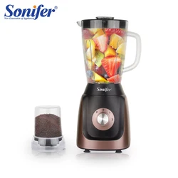 2 w 1 stojak Blender i maszynka do mielenia mięsa i sokowirówka i szlifowanie 350 mikser kuchenny ze stali nierdzewnej owoce robot kuchenny koktajle lodowe Sonifer