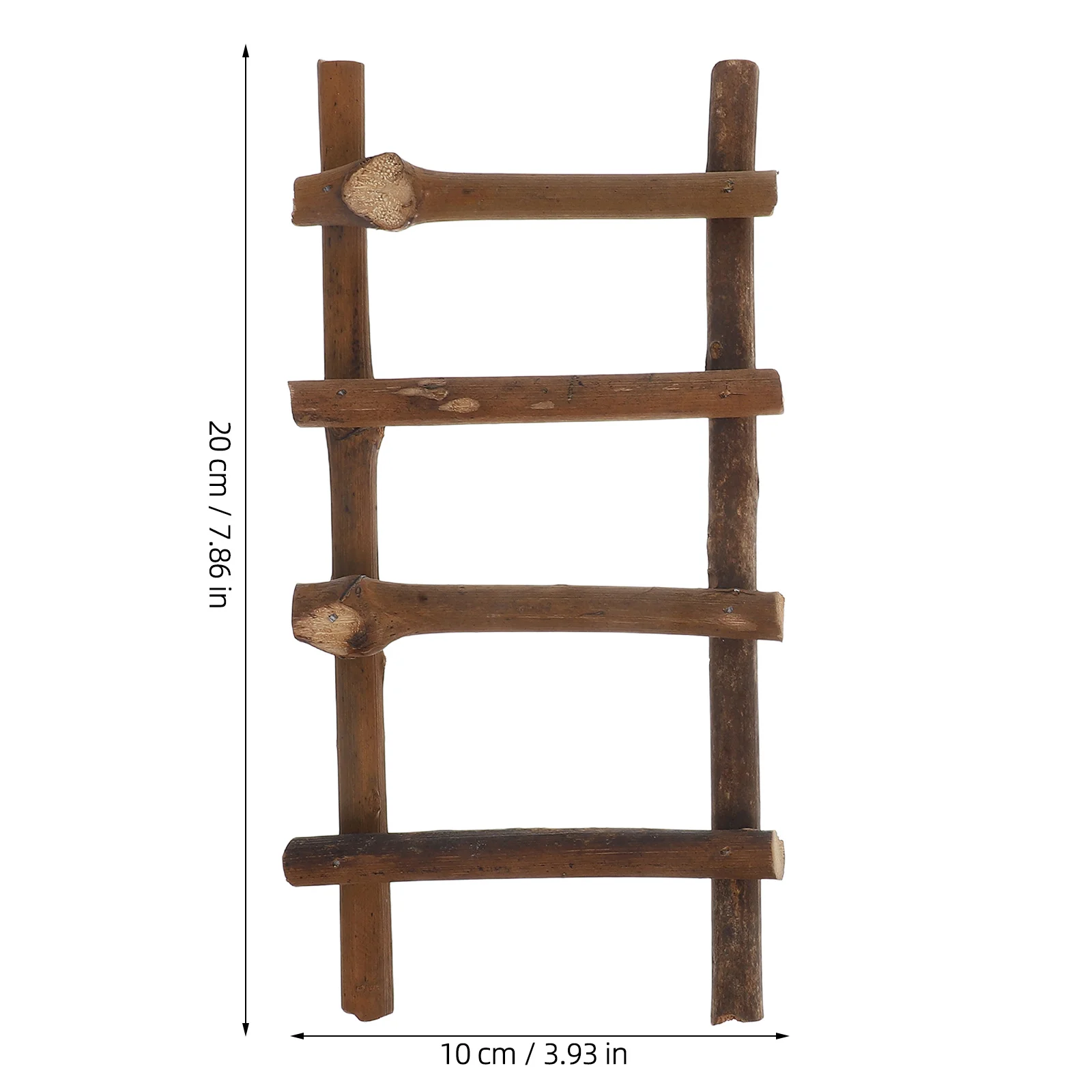 2 pezzi micro scaletta paesaggistica mini scala in rattan per giardino fatato casa delle bambole giardino di sabbia ornamento scena accessorio decorazione del treno